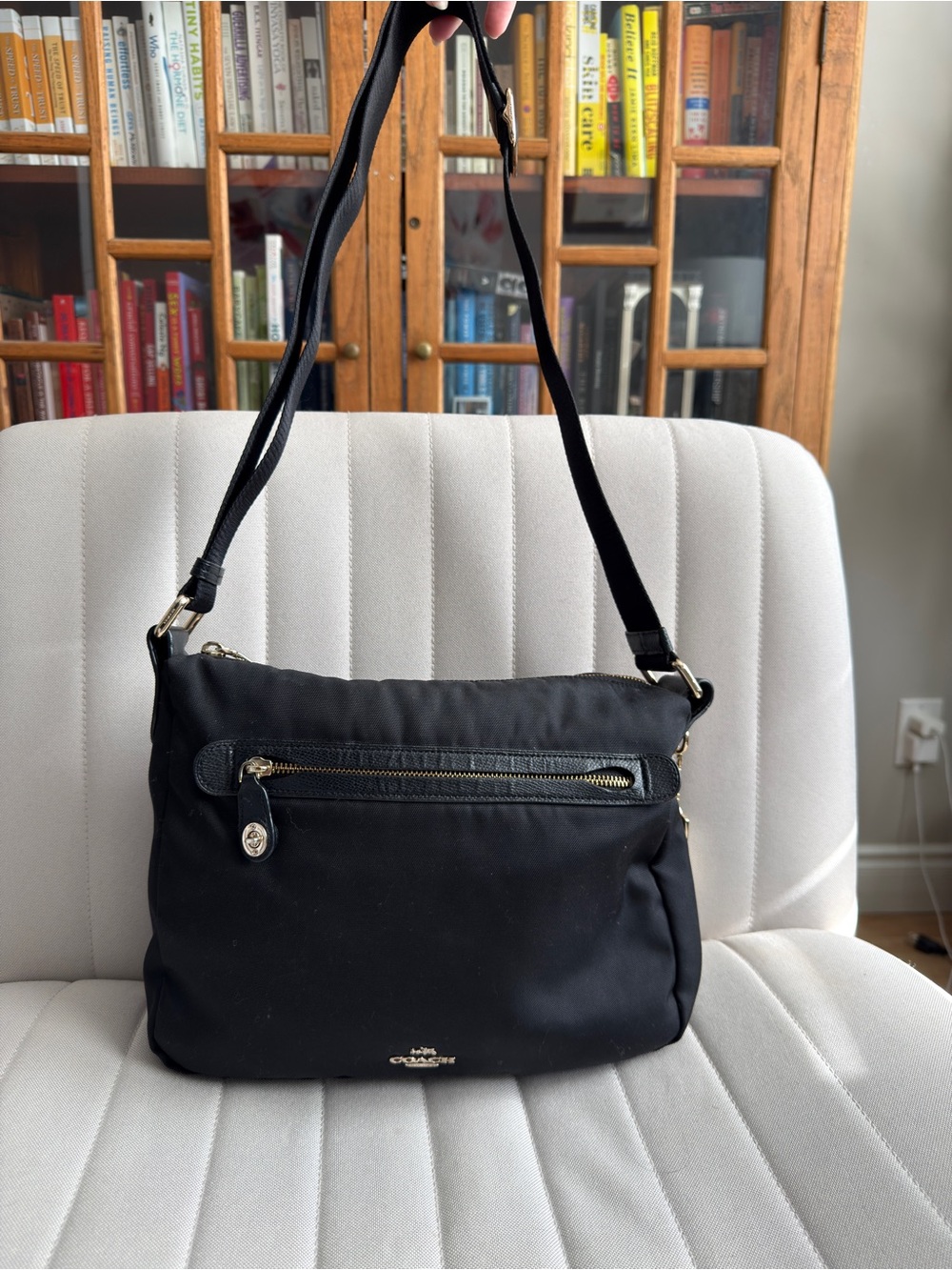 Coach Black Nylon Crossbody Bag Style 35502